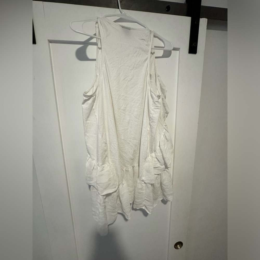 H&M Ruffle White Vest - Picture 2 of 2